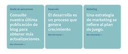 3 Columnas Con Texto: Plantilla HTML5 Moderna
