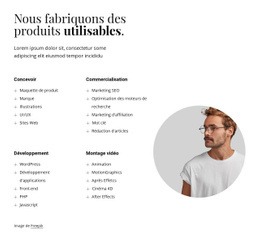 Nous Fabriquons Des Produits Incroyables - Conception De Sites Web Gratuite