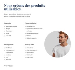 Nous Fabriquons Des Produits Incroyables - Modèle HTML5