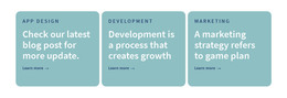 3 Columns with text - CSS Template by Nicepage