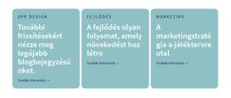 3 Oszlopok Szöveggel – HTML Céloldal