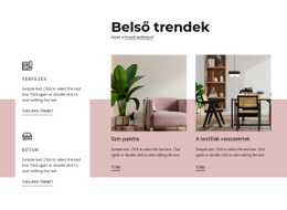 Belső Trendek - HTML- És CSS-Sablon