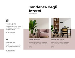 Tendenze Degli Interni Modello Di Modulo CSS