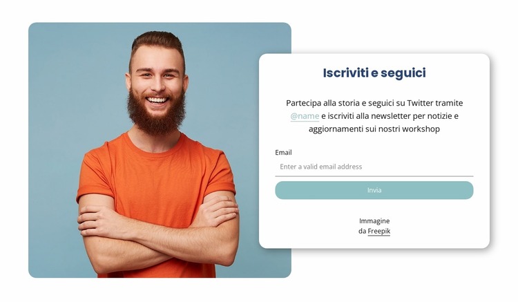 Iscriviti a noi Modello Joomla