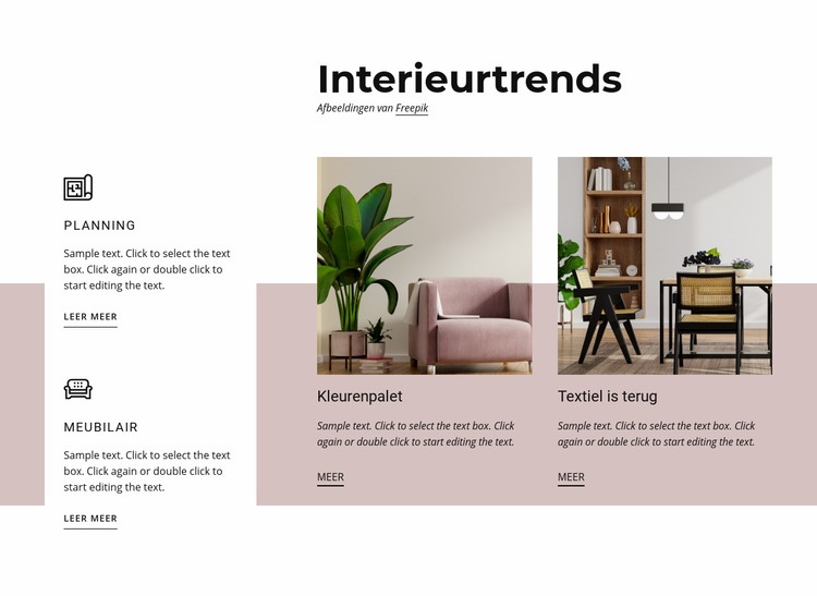 Interieurtrends Bestemmingspagina