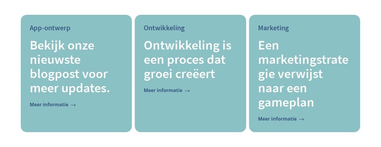 3 kolommen met tekst CSS-sjabloon