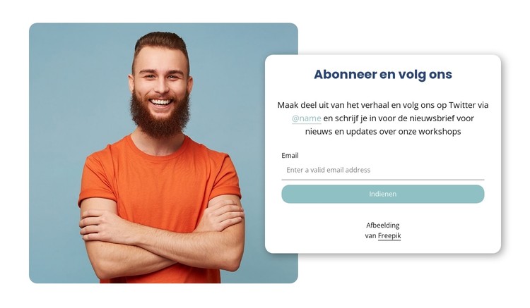 Abonneer je op ons CSS-sjabloon