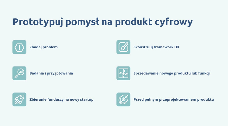 Cyfrowe prototypowanie produktów Motyw WordPress