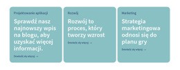 3 Kolumny Z Tekstem - Inspiracja Stroną Docelową