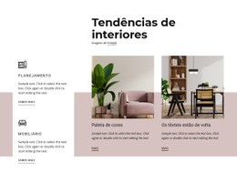 Tendências De Interiores Modelo De Formulário CSS