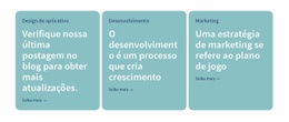 3 Colunas Com Texto - Inspiração Da Página De Destino