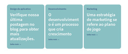 Site WordPress Para 3 Colunas Com Texto