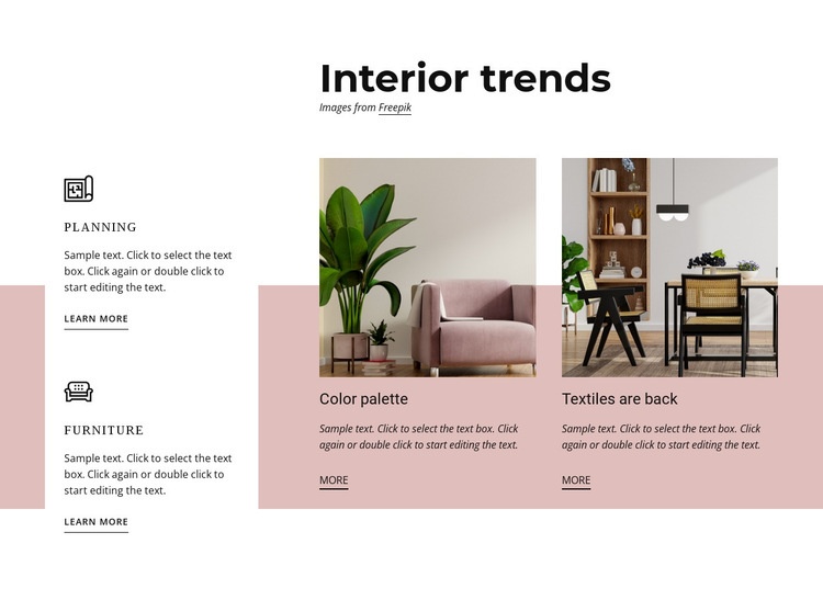 Interior trends Squarespace Template Alternative