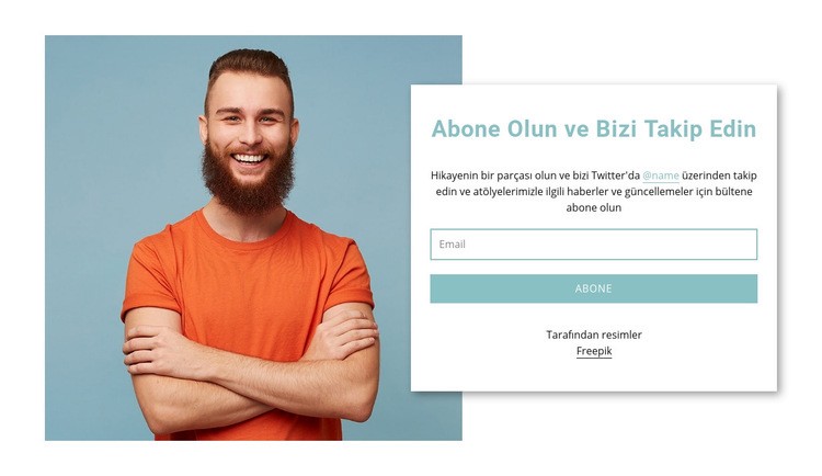 bize abone olun Açılış sayfası