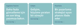 3 Metin Içeren Sütunlar Ücretsiz Şablon
