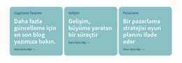 3 Metin Içeren Sütunlar - Ücretsiz Şablon