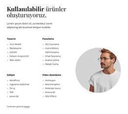 Harika Ürünler Üretiyoruz - Ücretsiz Şablonlar