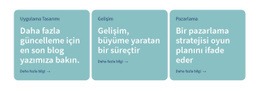 3 Metin Içeren Sütunlar - Model Şablonları