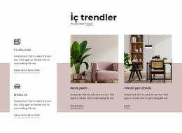 İç Trendler - Web Tasarımı Modeli