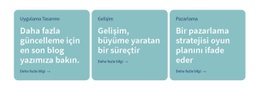 3 Metin Içeren Sütunlar Için Ücretsiz Web Tasarımı