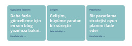 3 Metin Içeren Sütunlar Için WordPress Sitesi