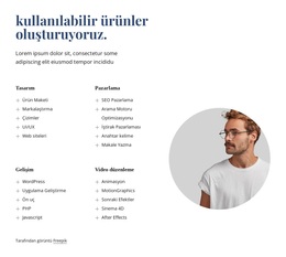 Harika Ürünler Üretiyoruz - Güzel WordPress Teması