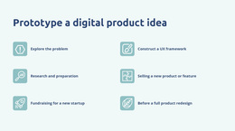 Digital Product Prototyping - Modern Site Design