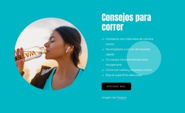 Consejos Para Corredores Novatos - Plantillas De Sitios Web