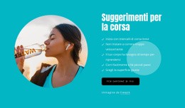 Modello Di Sito Per Suggerimenti Per I Corridori Principianti