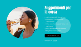 Suggerimenti Per I Corridori Principianti - Modello Di Sito Web Semplice