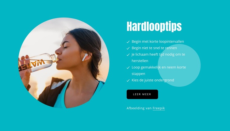 Tips voor beginnende hardlopers Bestemmingspagina