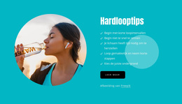 Tips Voor Beginnende Hardlopers - Eenvoudig Websitesjabloon