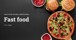Restauracja Fast Food - HTML Website Builder