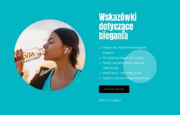 Wskazówki Dla Początkujących Biegaczy - Szablon Makiety Strony Internetowej