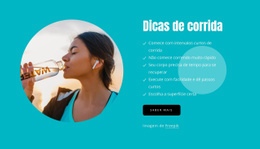 Dicas Para Corredores Novatos - Modelos De Sites