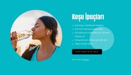 Acemi Koşucular Için Ipuçları Açılış Sayfası Şablonu