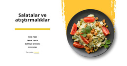 Meksika Salatası - HTML Web Sayfası Şablonu