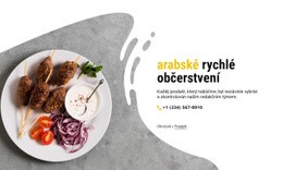 Arabské Rychlé Občerstvení – Jednoduchá Šablona Webu