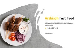 Exklusiver Website-Builder Für Arabisches Fastfood