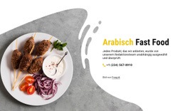 Arabisches Fastfood - Mehrzweck-Webdesign