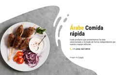 Comida Rápida Árabe - HTML Template Generator