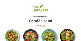 Cuatro Ensaladas Ligeras - Mejor Diseño De Plantilla De Sitio Web