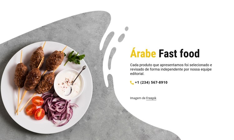 Fast food árabe Template CSS