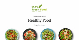 Four Light Salads - Best Website Template Design