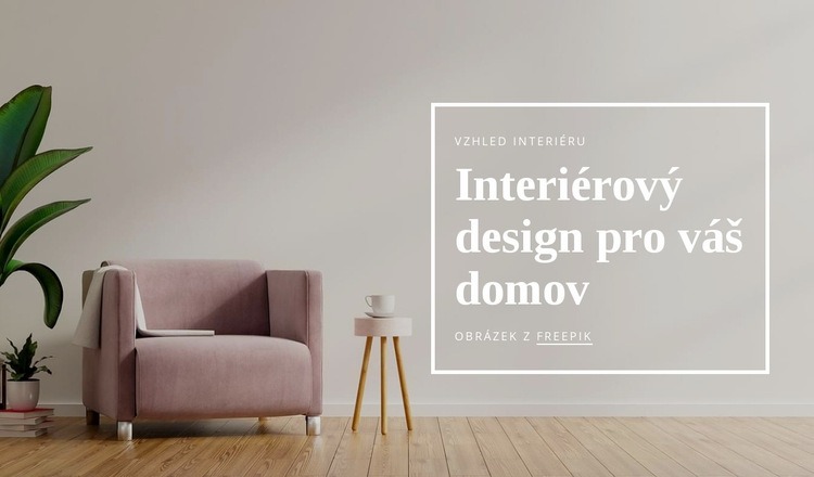 Interiérový design pro váš domov Šablona webové stránky