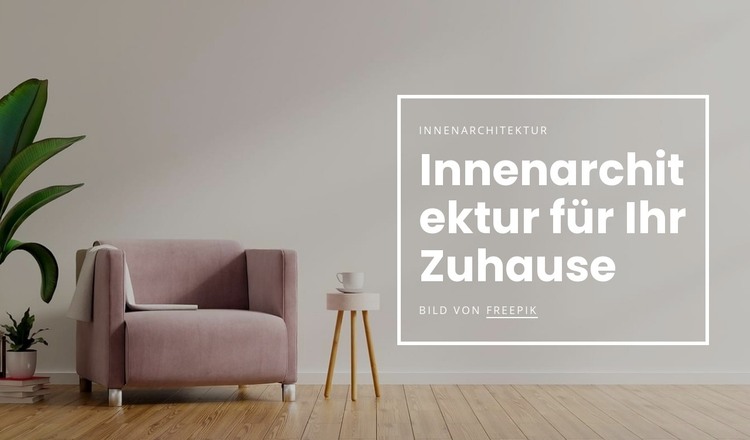 Innenarchitektur für Ihr Zuhause HTML-Vorlage