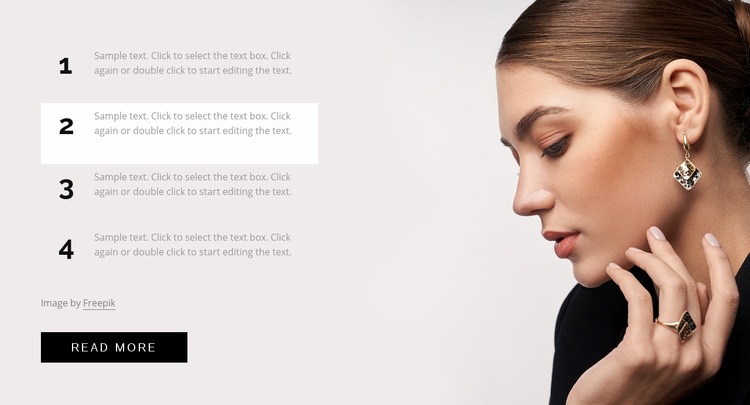 Hair, makeup and nail tricks Homepage Design