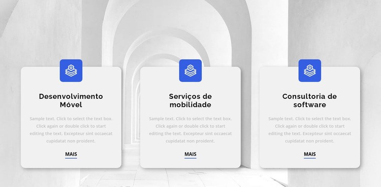 Três razões para trabalhar conosco Design do site