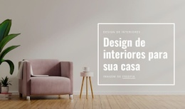 Design De Interiores Para Sua Casa - Modelo HTML5 Moderno