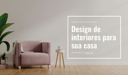 Design De Interiores Para Sua Casa - Página De Destino Moderna